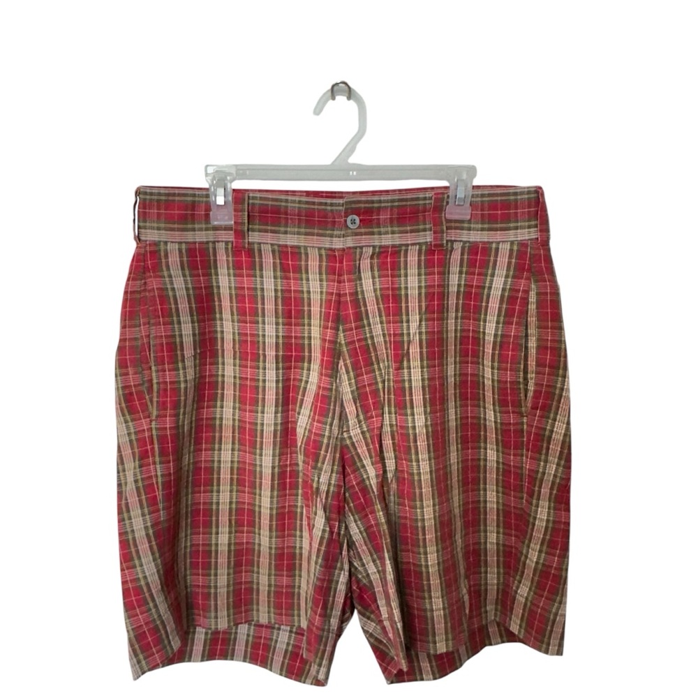 Vintage Polo Sports Sportsman Ralph‎ Lauren Plaid Plaid Golf Shorts Size 36